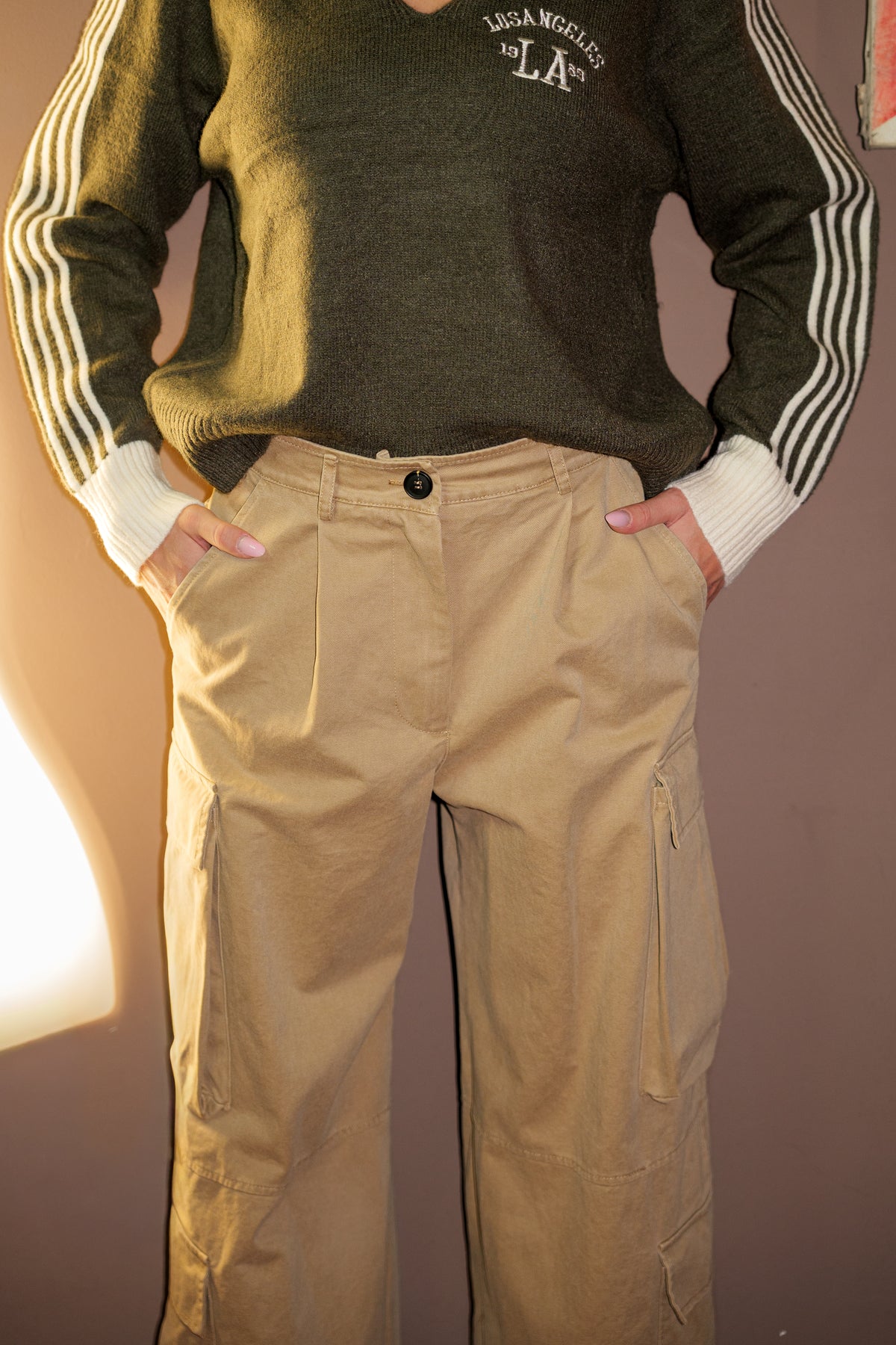 Pantaloni Cargo Sand VICOLO